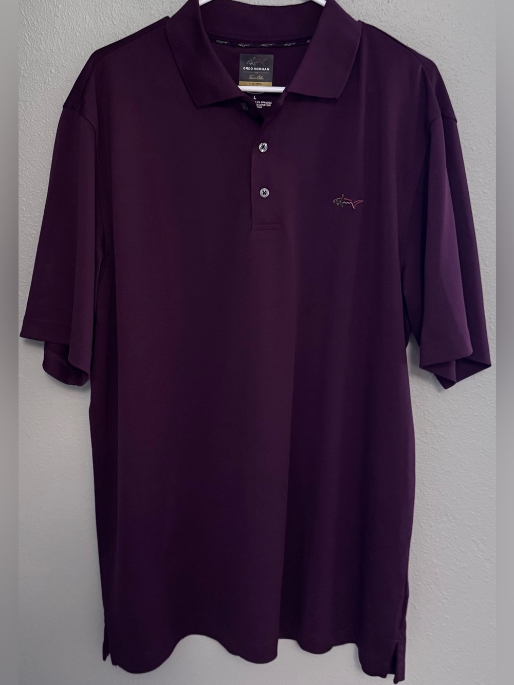 Greg Norman Collection Men's Golf Polo in Plum